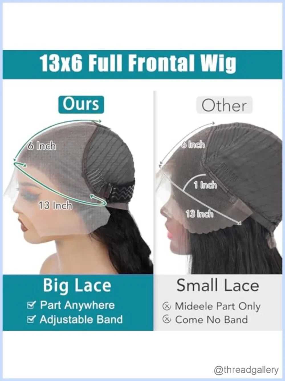 13x6 HD Lace Front Wig Human Hair 200 Density Deep Wave Pre Plucked